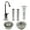 Polished Nickel, variant on Westbrass C0132-62 6" Touch-Flo Style Pure Cold Water Dispenser Faucet Kit with Filter, 2-Pack Replacement Cartridges, Kitchen Sink Strainer & Disposal Trim Set, Matte Black