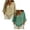 Beige 1PCS & Green 1PCS, variant on 2 Pack Linen Tops for Women 3/4 Sleeve Button V Neck Peasant Shirts Loose Fit Dressy Blouses Casual Summer Beach Gauze Clothes (Beige 1PCS & Green 1PCS, XL)