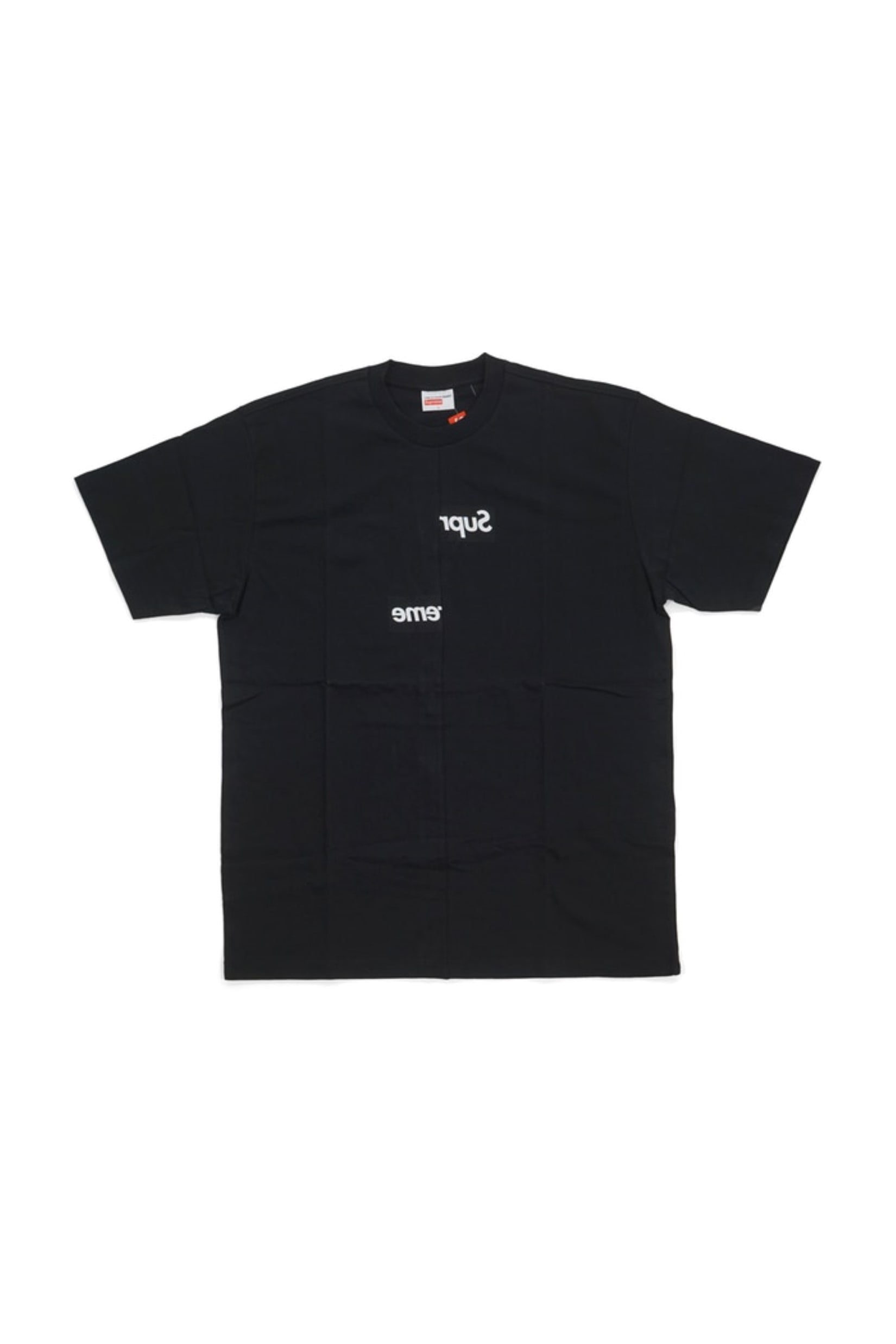 supreme comme des garcons shirt split box logo tee