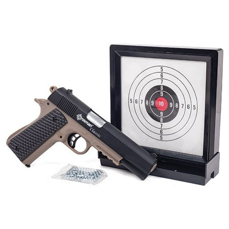 Crosman 1911 Spring Powered Pistol Kit with Sticky Target and BBs