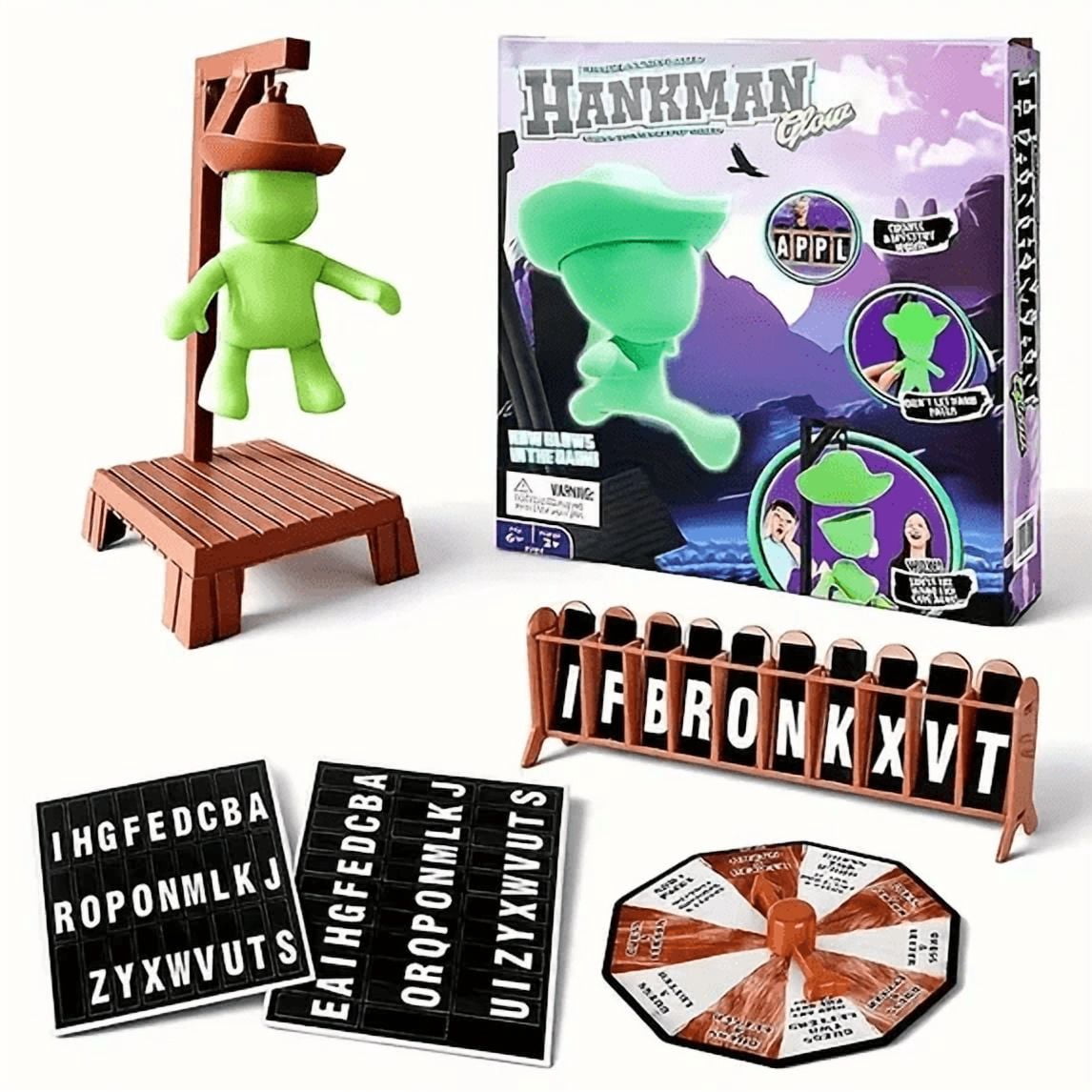 Cowboy Magnetic Hangman Board Game, Word Guessing Travel Game with Hank Doll