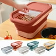 thumbnail image 1 of Amzcrzy Dog Food Storage Container with Lid, 26-33 Lbs Airtight Collapsible Pet Food Storage Container Travel Cat Food Bucket Kitchen Food Storage Bins for Cat & Dog Food Rice Grain Flour, 1 of 7