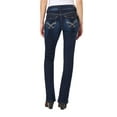 thumbnail image 3 of WallFlower Women's Luscious Curvy Bootcut Mid-Rise Insta Stretch Juniors Jeans (Standard and Plus), 3 of 3