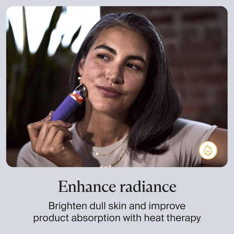 Therabody, TheraFace Depuffing Wand, Blue, Heat and Cold Facial
