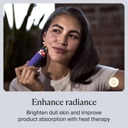 TheraFace Depuffing Wand by Therabody | Heat & Cold Facial Wand | 3 Temperature Settings | Indigo
