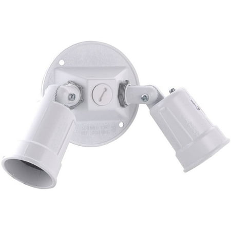 

Hubbell-Raco 5625-6 Hubbell-Raco 5625 Weatherproof Combination Lamp Holder 75-150 W Par 38 Die Cast Zinc White