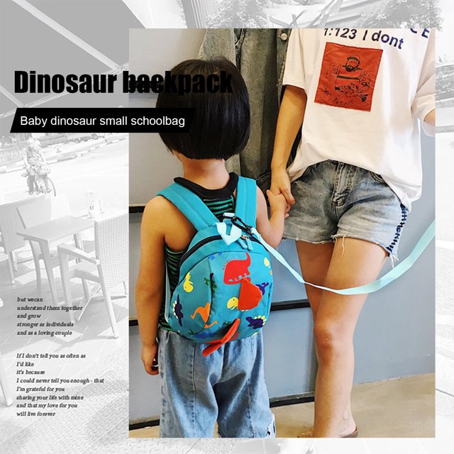 Mochila de dinosaurio para niños pequeños bolsas de libros portátiles con Ehuebsd rienda para niños y niñas mochila escolar antipérdida para niños