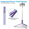 TONEOF 60in Phone Selfie Stick Tripod with Remote, Travel Tripod Stand