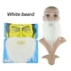 thumbnail image 1 of Fiudx Barba Postiza Larga, Conjunto de Barba Blanca y Marrón, Suave y Cómoda, Accesorio para Disfraz de Pirata, Decoración para Fiestas, Imprescindible para El Baile de Graduación, Incluye 3 Barbas., 1 of 3