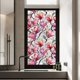 thumbnail image 4 of Lámina adhesiva estática para ventanas con motivos florales y arcoíris, 100 x 43 cm, adhesivo de PVC, 4 diseños botánicos para puertas de cristal, 4 of 5