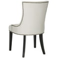 thumbnail image 5 of SAFAVIEH Lester 19" H Contemporary Glam Dining Chair, White/Espresso, Set of 2, 5 of 10