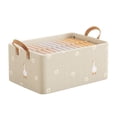 thumbnail image 2 of Organizador Ropa para Guardarropa Armario Portátil Con Asa (Beige), 2 of 2