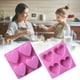thumbnail image 1 of Xihbxyly Moldes de Chocolate Antiadherentes de Grado Alimenticio, Versátiles para Pasteles, Chocolates, Gelatina, Cubitos de Hielo y Cupcakes. Material Seguro Sin Bpa. Apto para Microondas y Utensili, 1 of 7