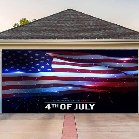 

FORYULIK Celebrate Independence Day In Style with Our Oversized 7 X 16 Feet Garage Door Decoration Home