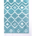 thumbnail image 4 of Unique Loom Mamounia Moroccan Trellis Rug Turquoise/Ivory 2' 2" x 3' 1" Rectangle Geometric Tribal Perfect For Living Room Bed Room Dining Room Office, 4 of 8