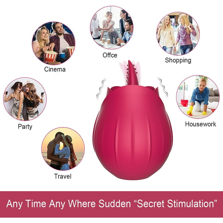 Birdsexy Rose Toys Rose Sex Toys Vibrators for Women Clitoral G Spot  Vibrator Partner Toys for Adult Pleasure Stimulator, 9-Tongue-Licking Modes  Rose Vibrator, Pink