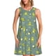 thumbnail image 1 of Fotbe Cute Yoga Frogs Vestido de Verano sin Mangas para Mujer – Vestido Midi Línea A, Estilo Camiseta Floral, Vestido Playero Casual y Fluido, 1 of 7