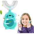 thumbnail image 2 of brosse A Dent Enfant En Forme De U, Brosse Dents Bebe De Manuelle Nettoyage Buccal 360 , Brosse A Dent Enfant Sans Bpa Avec Tte En Silicone Soup, 2 of 5