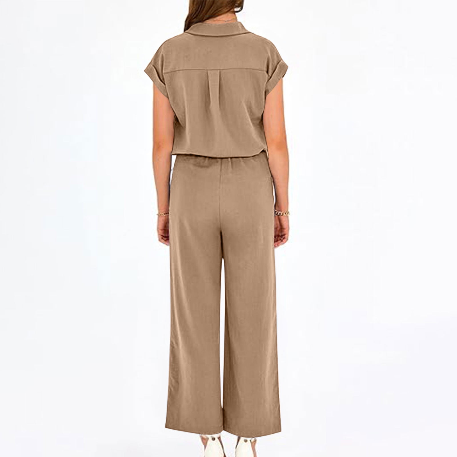 ゆゆ Yuyuzo Womens 2 Piece Business Casual Outfits Cap Sleeve