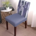 thumbnail image 2 of Dining Chair Covers Set of 4,Rustic Purple Ombre Wood Board Universal Stretch Kitchen Seat Covers Parsons Chair Protector Slipcover for Home Restaurant Party Decor,Vintage Shabby Style, 2 of 6