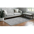 thumbnail image 3 of Rugs.com Lattice Trellis Collection Rug – 8' x 10' Gray Low-Pile Rug Perfect For Living Rooms, Large Dining Rooms, Open Floorplans, 3 of 9