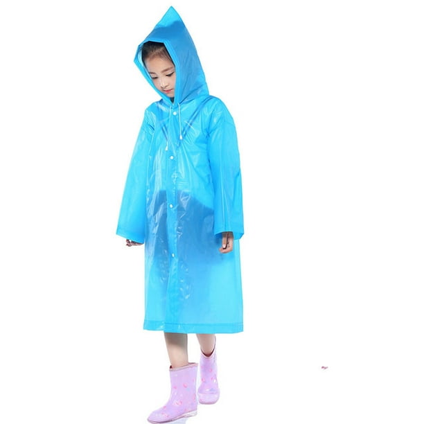 Kids Portable Rain PonchoReusable Raincoat with HoodsLightweight Rain  Poncho Jacket for Boys and Girls - Walmart.com