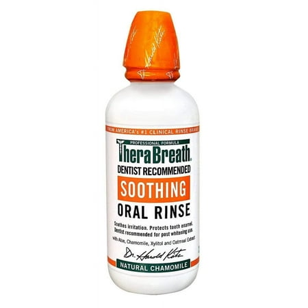 TheraBreath Dentist Formulated Soothing Oral Rinse- Natural Chamomile Flavor, 16 ounce