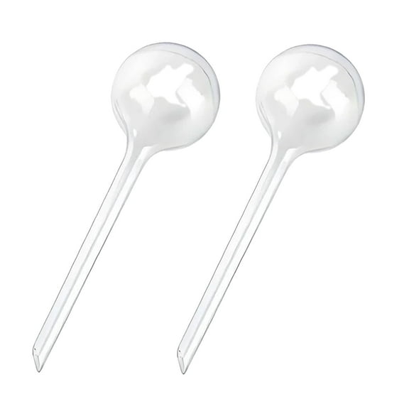 FACEGA 2 Pcs Plant Watering Globes,High Borosilicate Glass Material Self Watering Globes,Versatile Use Automatic Self-Watering Bulbs,Spherical