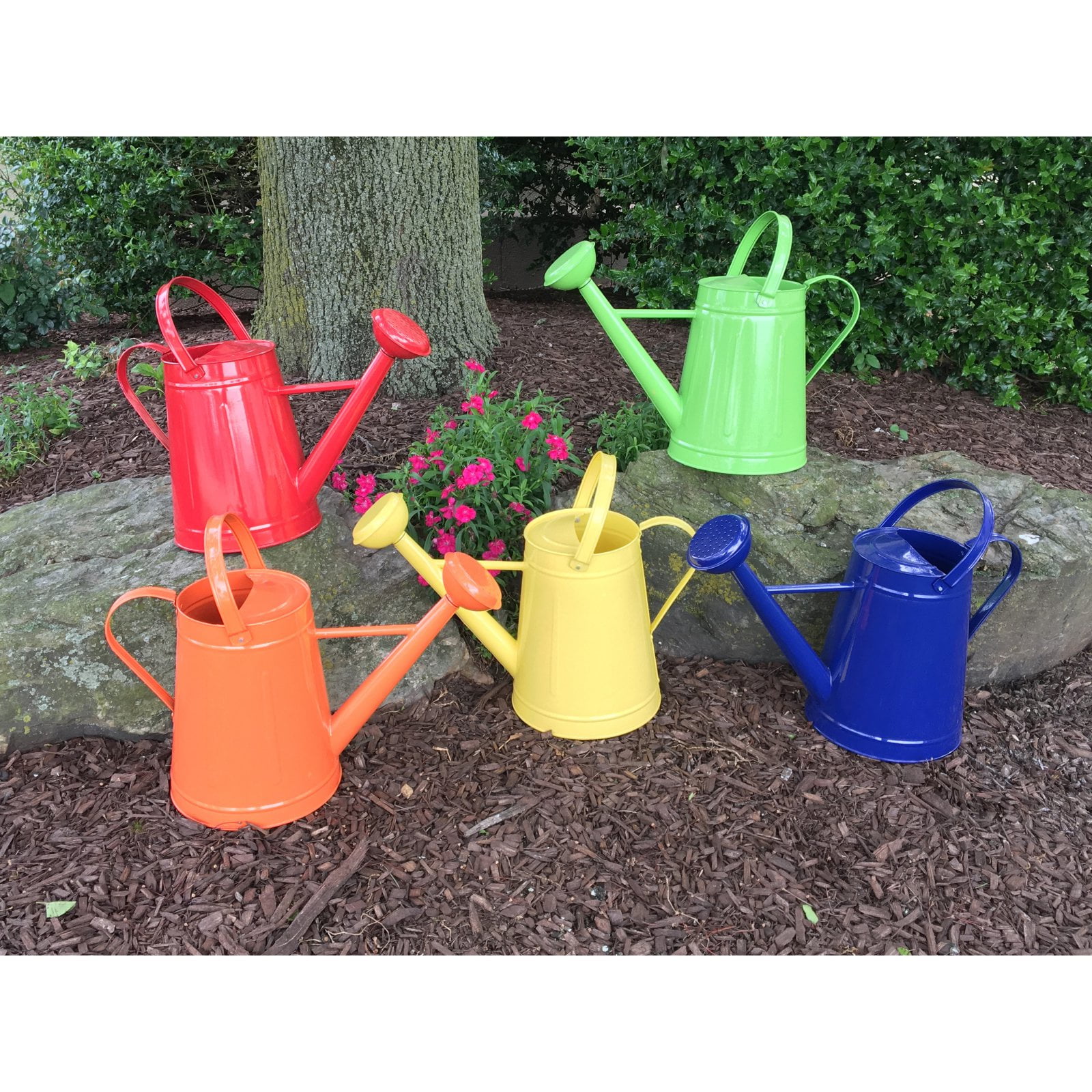 2.1-Gallon Blue Tierra Garden 36-5081B Traditional Metal Watering Can