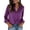 Purple, variant on Zeagoo Womens Satin Blouse Long Sleeve V Neck Shirts Dressy Casual Button Down Business Shirts With Pockets