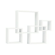 Danya B Decorative Intersecting Cubes Shelf - White