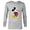 Athletic Heather, variant on Mickey Mouse Classic Pose  - Long Sleeve T-Shirt for Men- Customized-Royal
