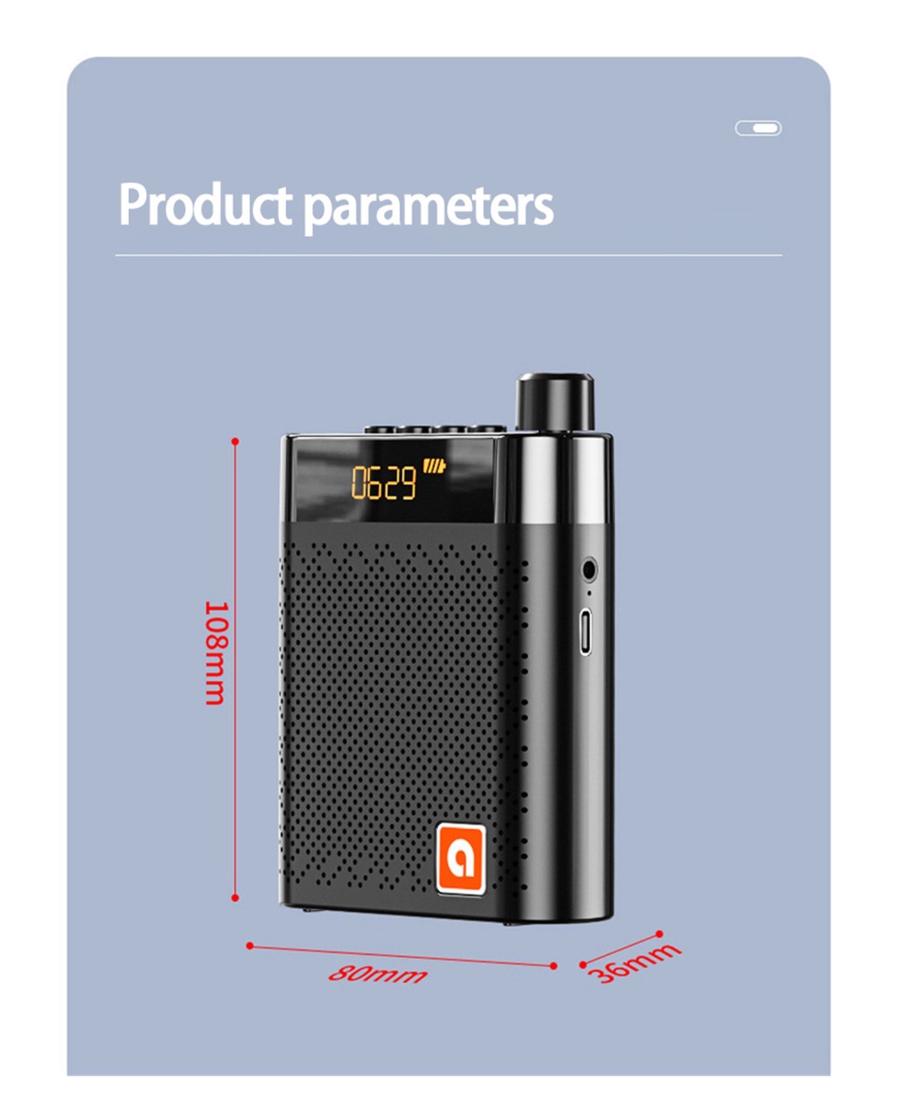 K6 Sound Amplifier Bluetooth FM Radio Loudspeaker Microphone Voice Amplifier Booster Megaphone Speaker For Teaching Sales ,Easy to Operate