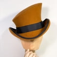thumbnail image 5 of Hats Asymmetric Top Hat Wool Hat Unisex Fashion Ribbon Decorative Accessory for Men and Women Steam Punk Style Unique Design, 5 of 5