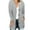 Gray, variant on Womens Button Down Cardigan Sweaters Solid Color Button Long Cardigan Top Open Front Long Sleeve Lightweight Knit Outwear Coats