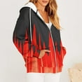 thumbnail image 6 of wycnly Sweatshirt Coat for Women Winter Hoodies Coat for Women Fashion Flame Print Zip up Drawstring Hooded Sweatshirt Coat Fall Lightweight Plus Size Outerwear Jacket with Pocket Weekly, 6 of 6