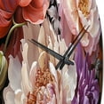 thumbnail image 5 of Designart "Peonies In Asian Painting I" Asian Oversized Wall Clock, 5 of 5
