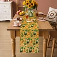 thumbnail image 3 of Table Runner - 60 Inch Long, Saint Patrick's Day Kitchen Dining Table Runner Dresser Scarves, Orange Gnomes Hat Boot Rainbow Clovers Farmhouse Decor for Coffee Tables Wedding Party Banquet, 3 of 8