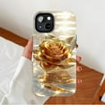 thumbnail image 2 of Luxury Gold Rose Design Women's Fashion Phone Case - Perfect for Valentine's Day or Mother's Day Gifts, Durable Shockproof with Glossy Finish, Compatible with iPhone 11/12/13/14/15/16 (Pro Max/Plus), 2 of 9