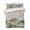 Green Grey Beige, variant on Summer Tropical Leaves Summer Quilt Set Twin Size, Soft Microfiber Quilted Bedding Set with 2 Pillow Shams, Gray Palm Trees Botanical Lightweight All Season Bedspread Coverlet for Bedroom 68"x86"