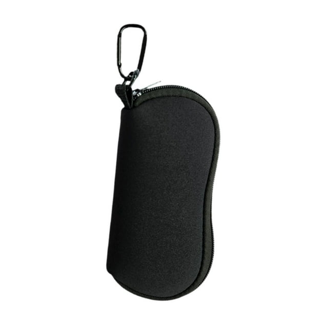Gafas de Caja suave de gafas de bolsas de bolsas desmontables Clip de carabinas negras a prueba de polvo de los regalos versátiles de carpas
