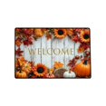 thumbnail image 2 of Fall Leaves Welcome Door Mat for Front Door Outdoor Indoor 15.8"x23.6" | Faux Coir, Rubber Backing, Shed & Fade Resistant, Low Profile Doormat for Porch Patio Entryway Garage Fall Thanksgiving Decor, 2 of 6