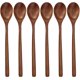 thumbnail image 1 of Cucharas de madera, paquete de 6 cucharas de sopa de madera de 9 pulgadas, utensilios de cocina, 1 of 5