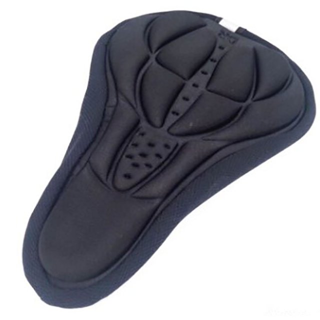 1 funda protectora para asiento de bicicleta cómoda de silicona 3D (negra) ER