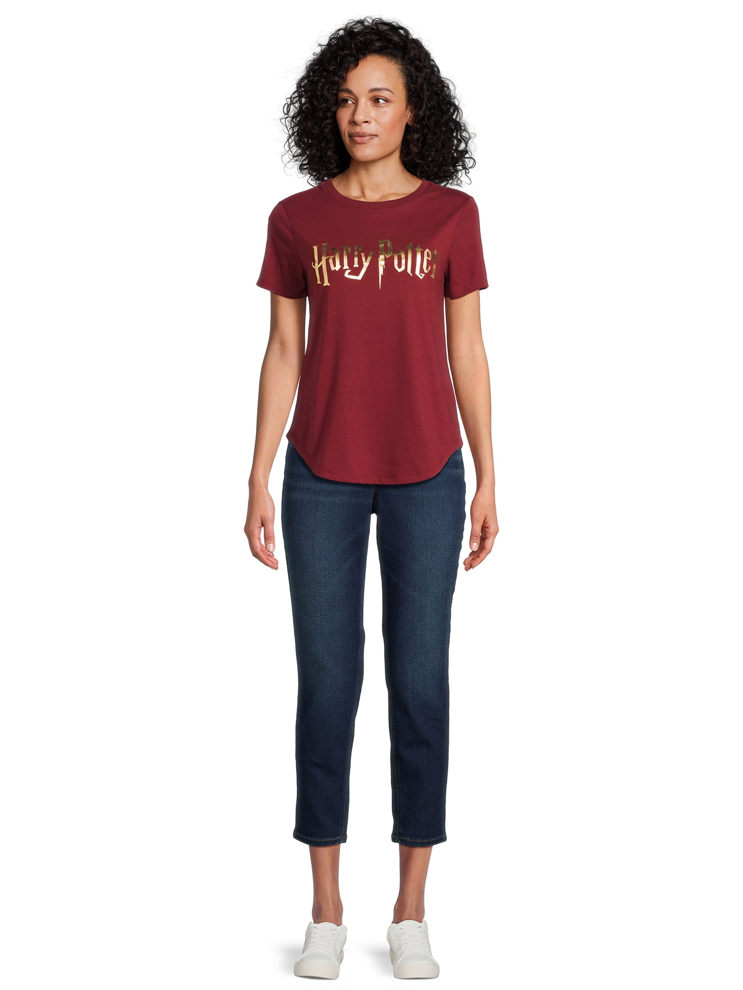 Harry Potter Women’s Graphic Tee with Short Sleeves, Sizes XS-XXXL