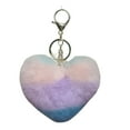thumbnail image 1 of Sonducket LLavero de piel de corazón de iris, accesorios femeninos, llaveros de moda, colgantes hechos a mano, pareja colorida encantadora Accesorios de disfraces arcoiris1 Sonducket AP014345-01, 1 of 6