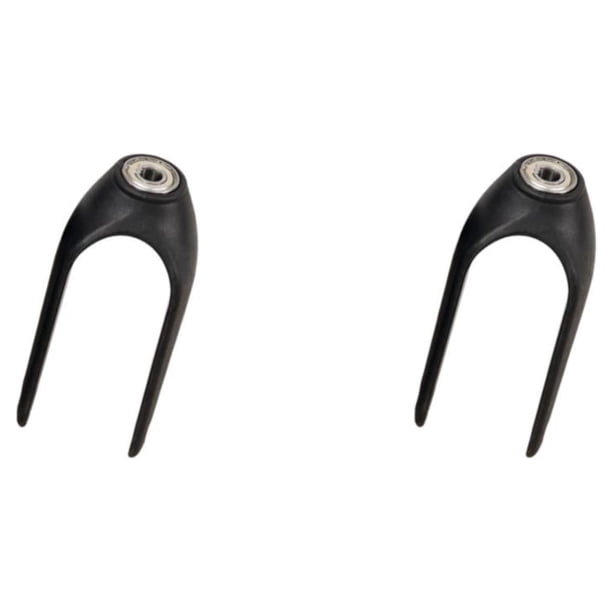 Qarigey Accesorios de horquilla delantera para sillas de ruedas Ruedas giratorias delanteras de 8 pulgadas 2piezas