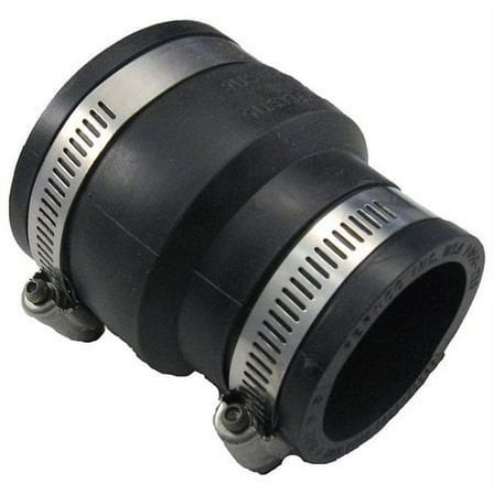 Fernco Coupling 1.5 x 2 Inch Rubber Coupler - PVC - 2 in x 1.5 in, Black
