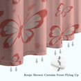 thumbnail image 6 of Pink Butterfly Pattern Shower Curtain 72"x72" ,Bathroom Decorative Shower Curtains Set with 12 Hooks,Modern Waterproof Washable Shower Curtain, 6 of 6