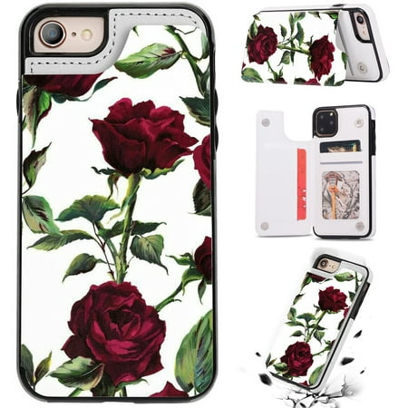 Luxury Rose iPhone 13 Leather Case, for iPhone XR Wallet Cover, iPhone XR PU Leather Cases, PU leather wallet case For iPhone 13 Pro Max Mini 12 Pro 11 Pro Max XS MAX XR X 7 8 Plus 6 6